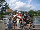 大沼公園で記念撮影