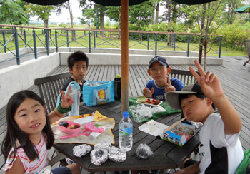 旭川科学館サイパルで昼食タイム